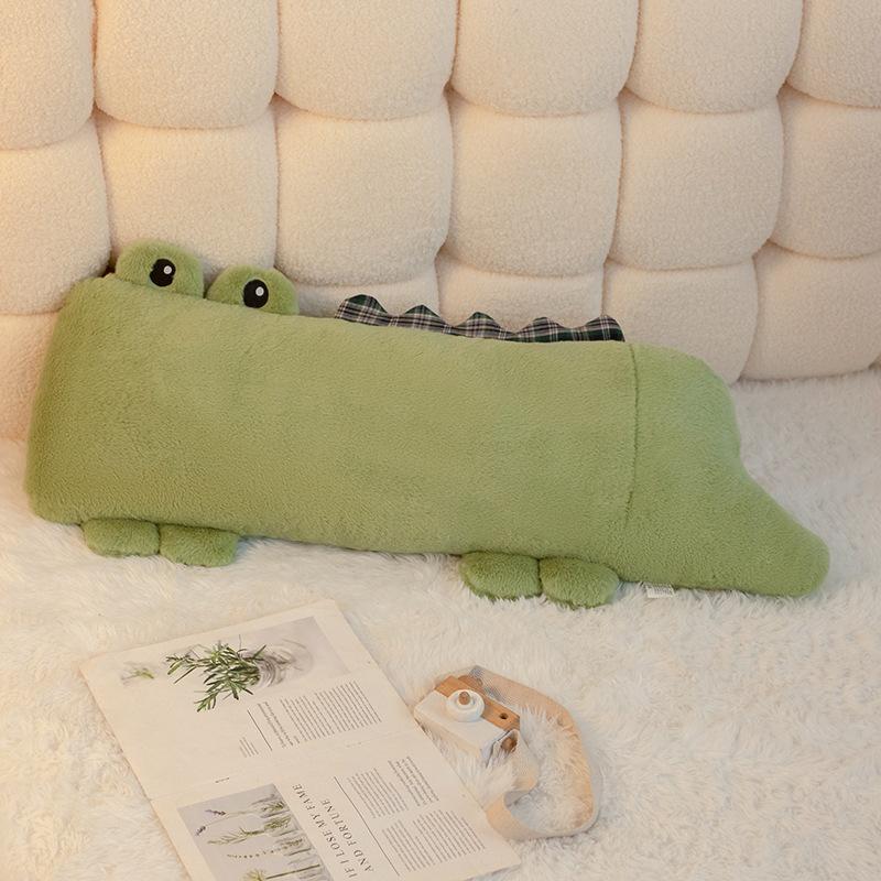 

Милая подушка в виде животного, спальная сторона с длинными ножками, подушка на изголовье кровати, Yike, имитирующая кроличью шерсть, девочка-крокодил спит с ней 90cm