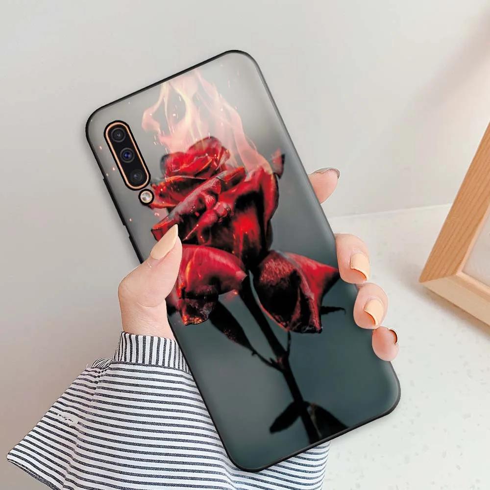 Für Samsung Galaxy A50 Hülle Für Samsung A50s A30s Handyhüllen Für Samsung A50 Blumen Silikon Weiches TPU Fundas A 50 A30 S Bumper