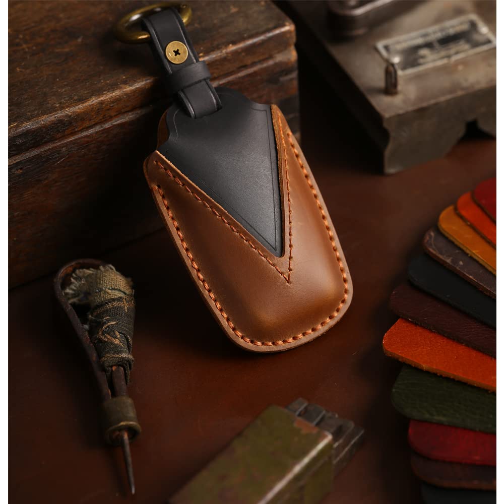 Kinotaka Toyota Exclusive Leather Smart Key Case New Voxy 90 Series Key Case Noah 90 Series Key Cover New Voxy New Sienta Genuine Leather Key Cover