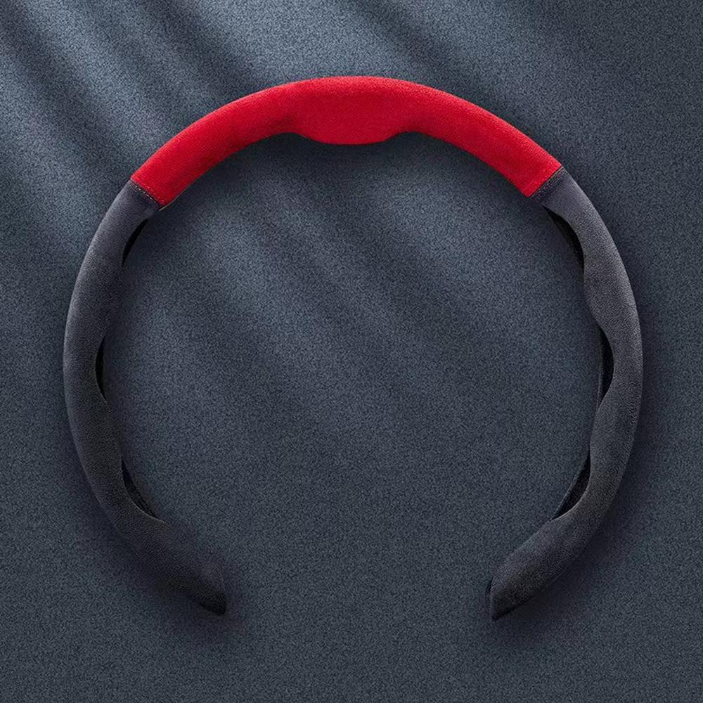 Car Steering Wheel Cover 38cm 15inch Ultra-thin Fur Non-slip Breathable Anti-skid Accessories Steering Wheel Decorative Supplies