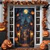 Halloween Banner Night Scene Haunted House Banner Spooky Banner Gothic Design For Halloween Night Halloween Party Haunted House