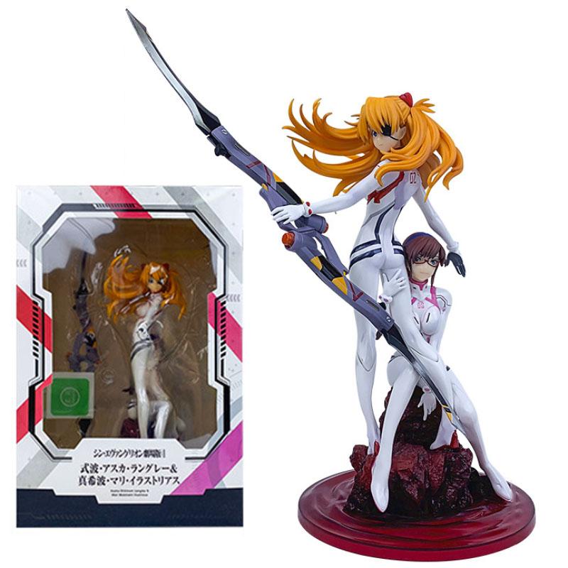 23cm Asuka Langley Soryu Action Figure Manga Figurine Doll Ornament Anime Asuka Langley Soryu Figuras GK Statue Model Toys Gift