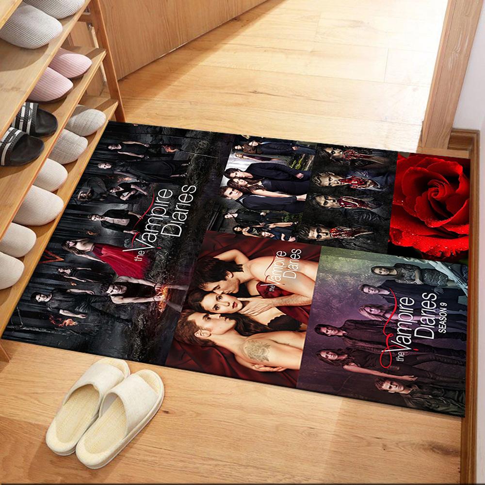 Le serie TV drammatiche romantiche sui vampiri I tappeti quadrati sono un'ottima scelta per soggiorni, camere da letto, arredamento della casa e come regali.