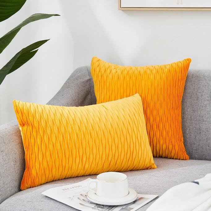 New Solid Color Pillowcase Modern Simple Ins Style Pillowcase Velvet Craft Pillowcase Without Pillow Core
