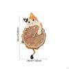 Clock Decorative Cute Non Ticking Swinging Tail Silent for Bedroom Office Living Room Indoor