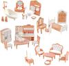 Puppenhaus Möbelset Zubehör Puppenhaus Mini Möbel Rollenspiel Schlafzimmer Wohnzimmer Badezimmer Küche Kinder Geburtstag