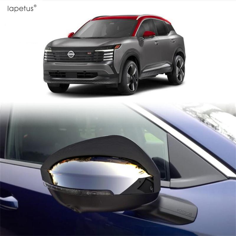 For Nissan Kicks 2025 2026 Rearview Mirror Protection Cap Case Cover Trim ABS Chrome / Black / Carbon Fiber Accessories Exterior