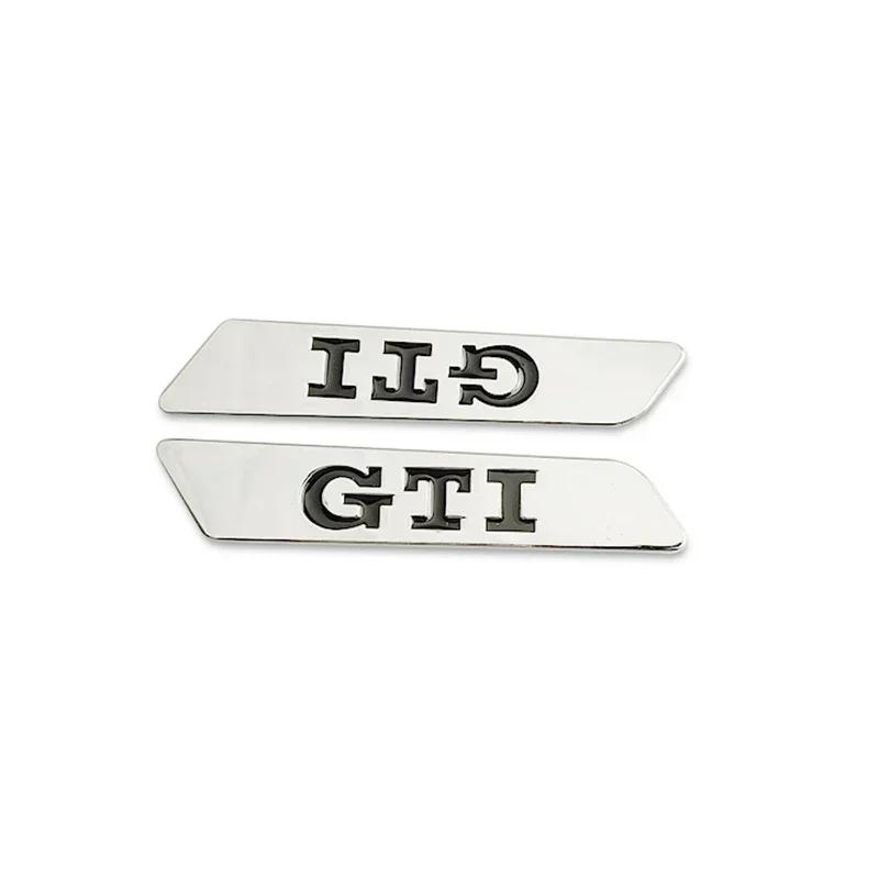 for Volkswagen VW GTI MK5 Passat Polo Golf 3 Jetta Tiguan Beetle Touran Metal Car Side Emblem Fender Badge Bumper Strip Stickers gr2