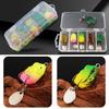 Topwater Frog Lures Set Realistic Appearance Sharp Hook Design Frog Artificial Soft Baits Freshwater Simulated Frog Lures