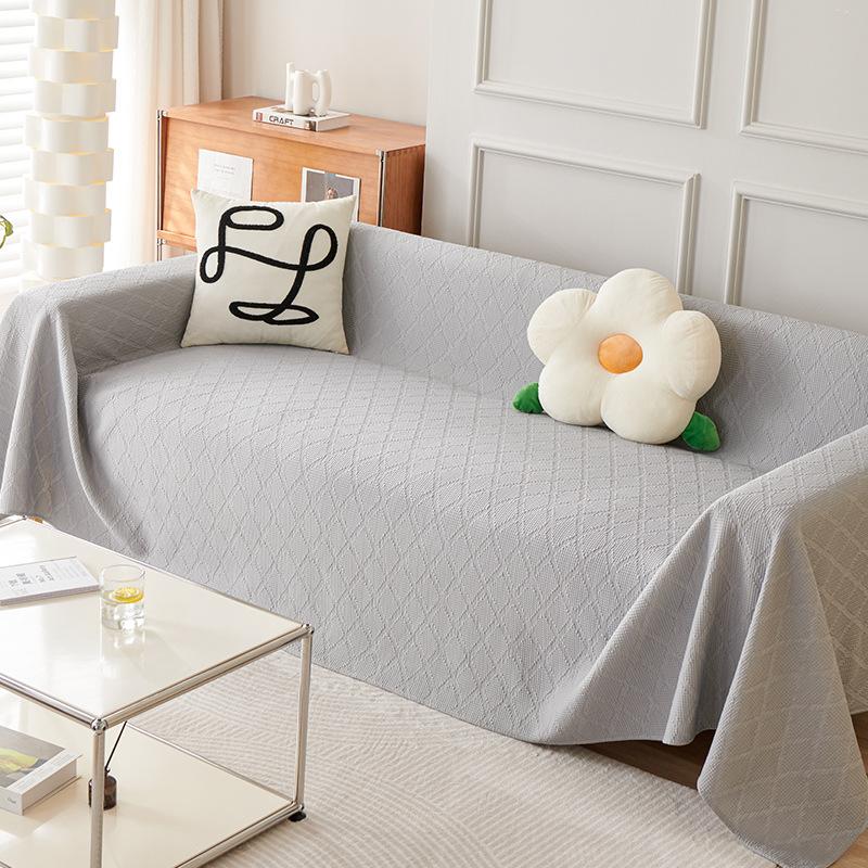 Green Sofa Cover Cloth Summer Summer Ice Silk Sofa Towel Simple Anti -Scratching Sofa Cover Sofa Cover