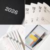 2026 A6 Weekly Diary with Monthly PVC Black December Blocks, Cover, (Starts 2025)