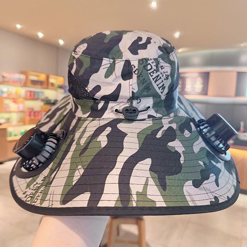Summer Mesh Baseball Cap with Solar Fan and Sun Protection
