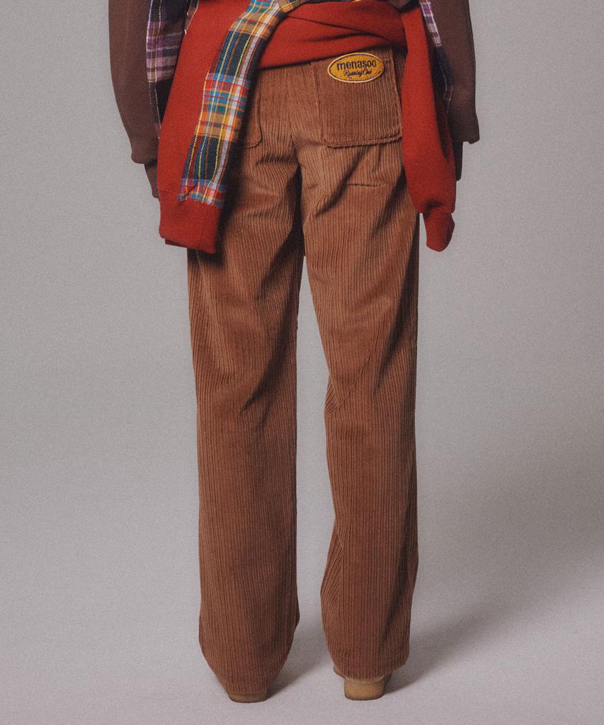 Minasu Corduroy Straight Pants_Brown