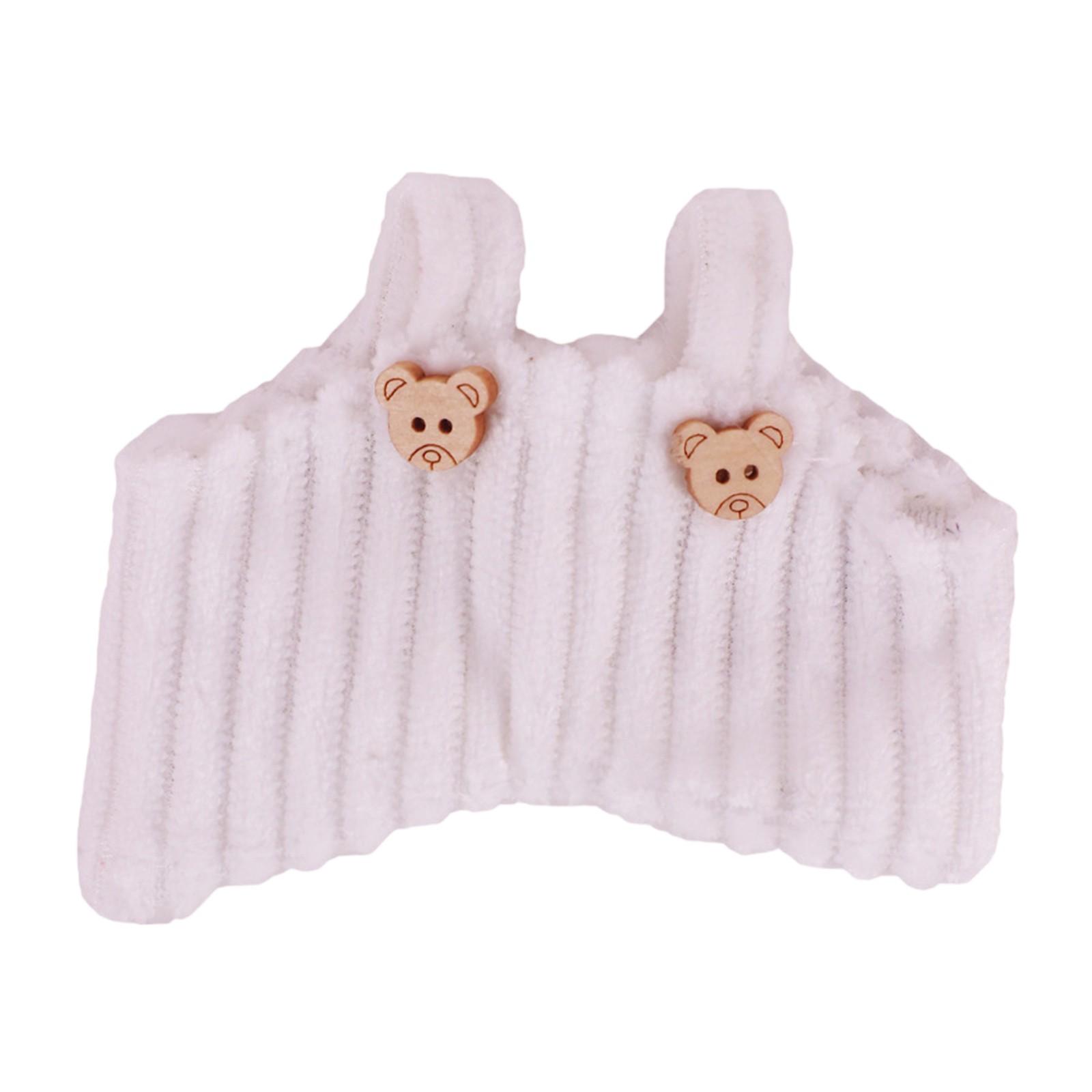 

17 см виниловая плюшевая кукольная одежда допаминовый цвет шерстяной комбинезон аксессуары кукольная одежда One Size белый