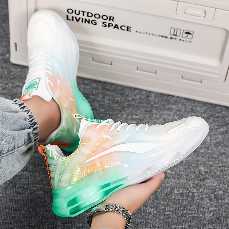 Outdoorová obuv pro muže šněrovací pánské vulkanizované boty zimní muž tenisky na platformě smíšené barvy pánská obuv pro volný čas