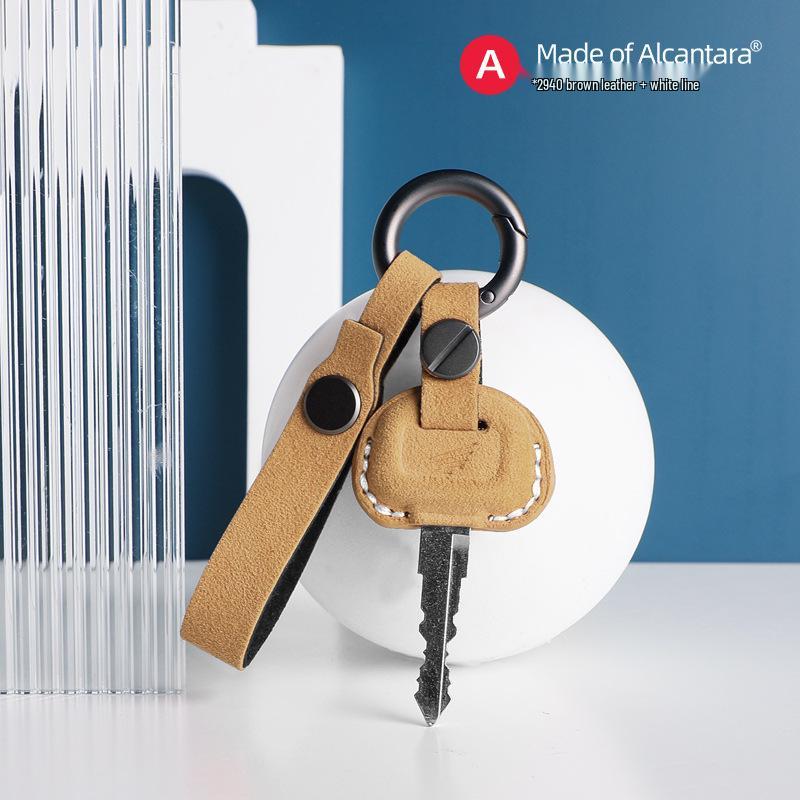 

Honda Cub Alcantara Suede Leather 3D Key Case - Protective Car Accessory