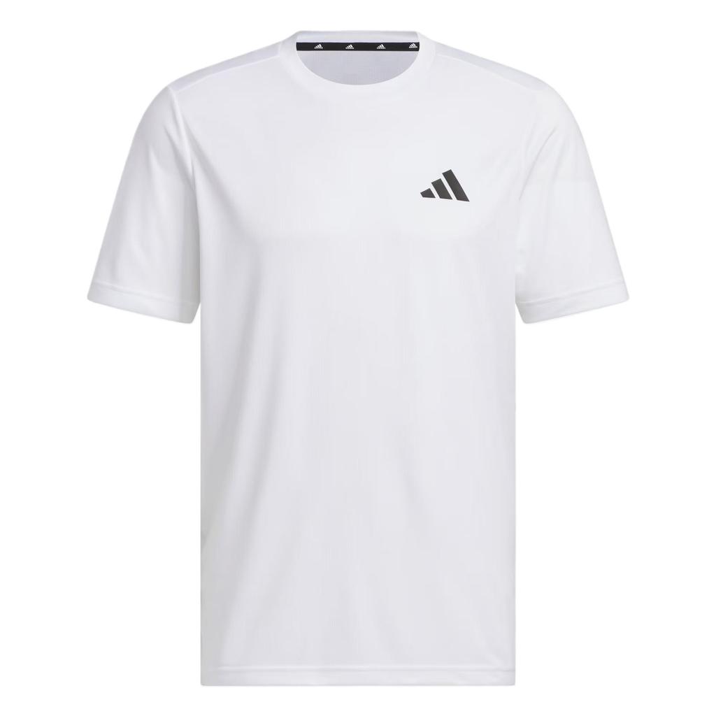 Adidas D2M Plain Breathable Moisture-Wicking Soft Short Sleeve T-Shirt Men Tops White KA8339