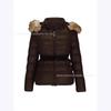 2026 Winter Womens Slim Fit Padded Hooded Coat With Raccoon Fur Trim