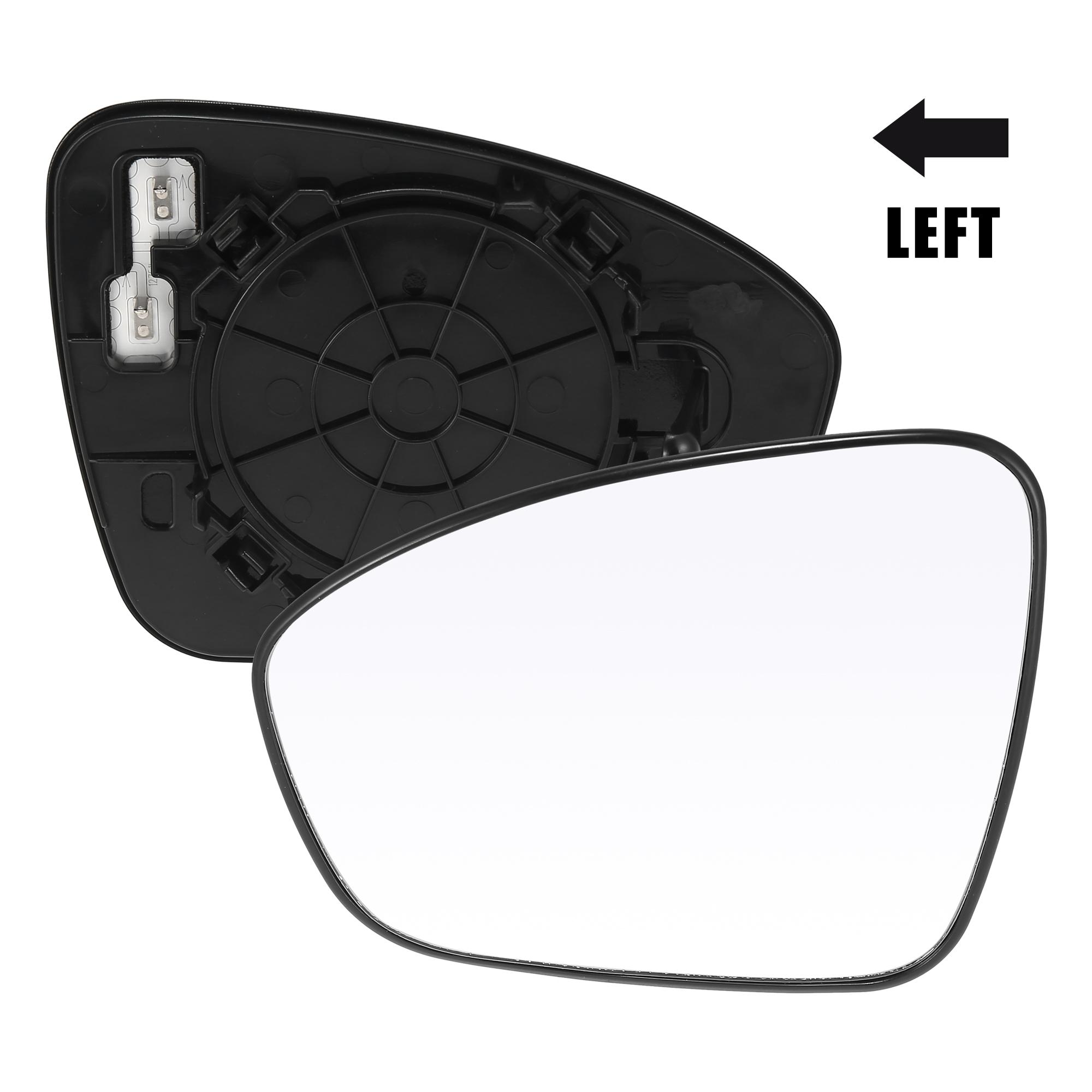 X Autohaux Left Right Side Car Rearview Mirror Glass for Nissan Sentra 20-21 Heated Mirror Glass Replacement with Backing Plate Left Side