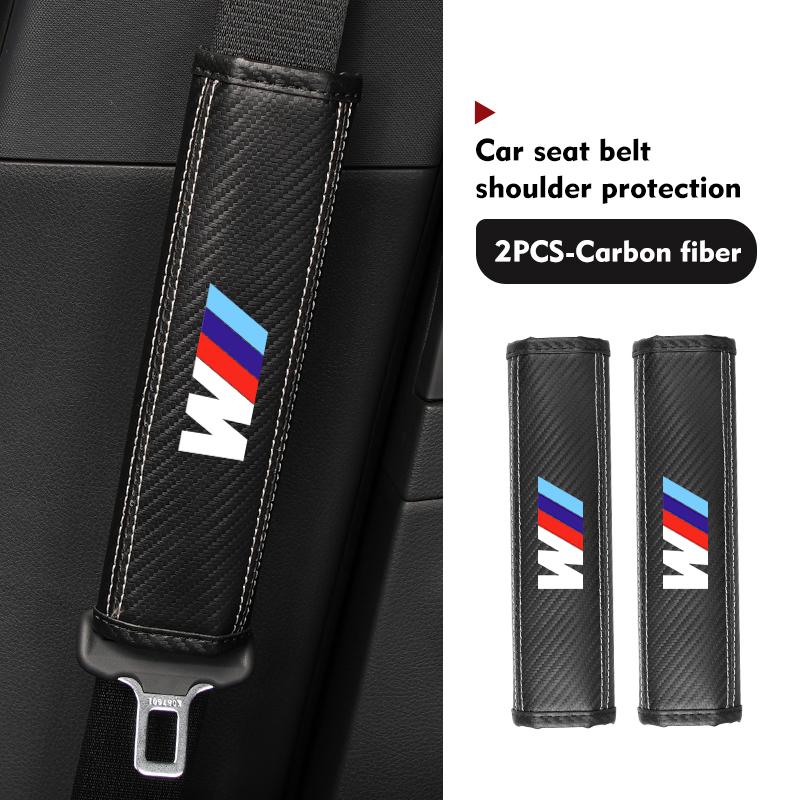 For BMW Leather Car Seat Belt Shoulder Cover Protection Accessories E30 E34 E36 E39 E46 E52 E53 E60 E61 E62 E70 E71 E83 DJ1