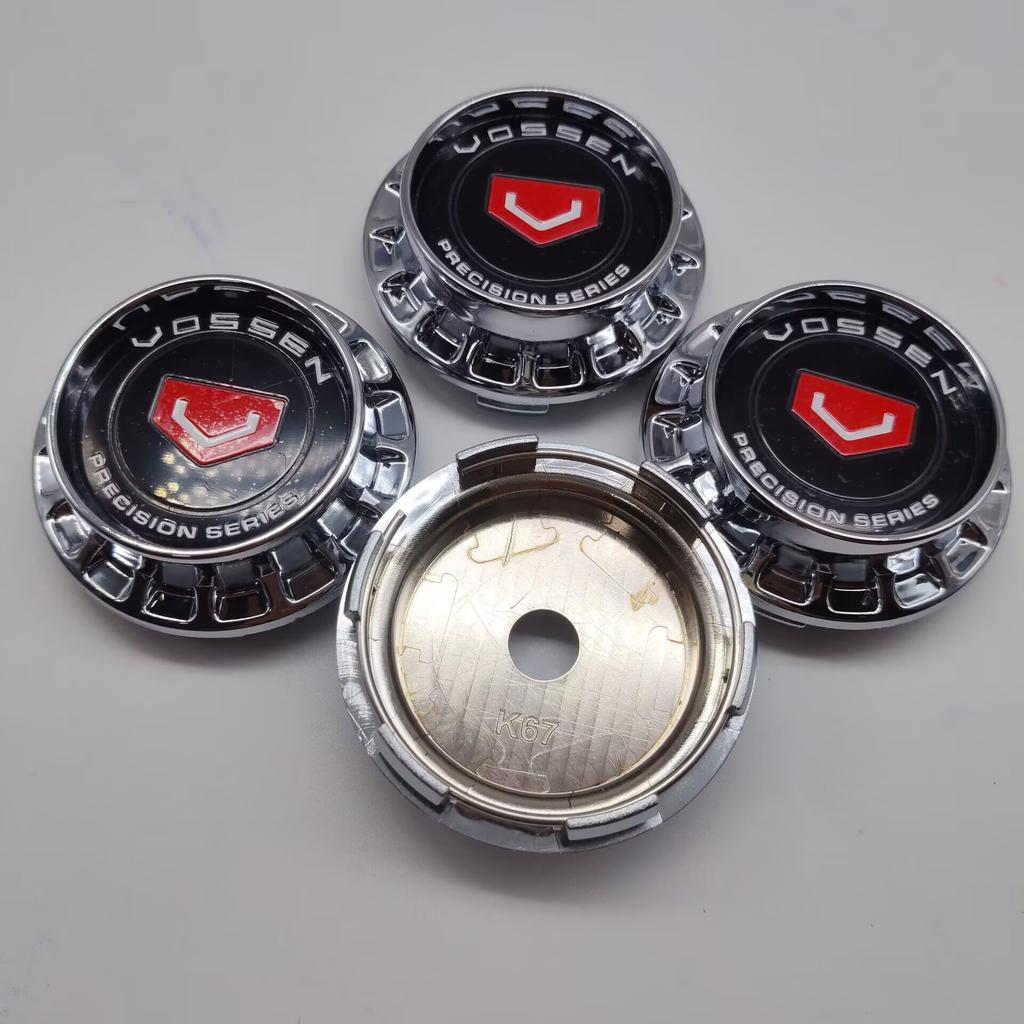 4pcs/set 67MM(OD) 62MM(ID) Car Wheel Center Caps For Vossen Logo Emblem Wheel Hubcaps Auto Rim Hub Cover Badge Car Accessories