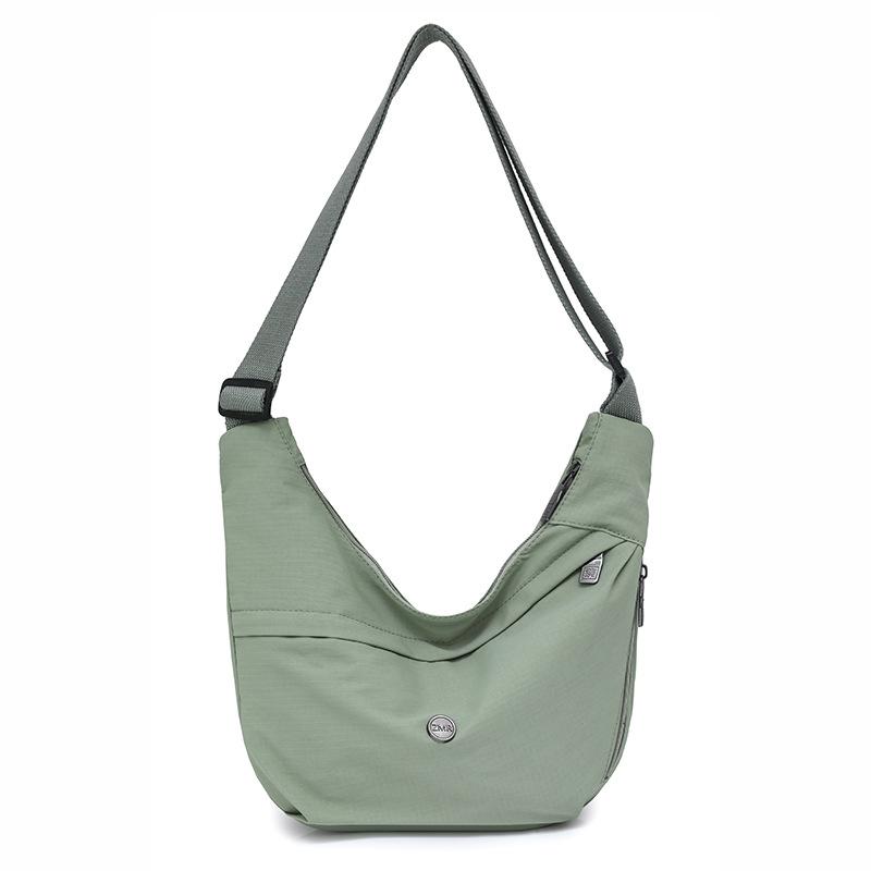 

Большая вместительная сумка-хобо, легкая дорожная сумка, женская сумка через плечо зелёный