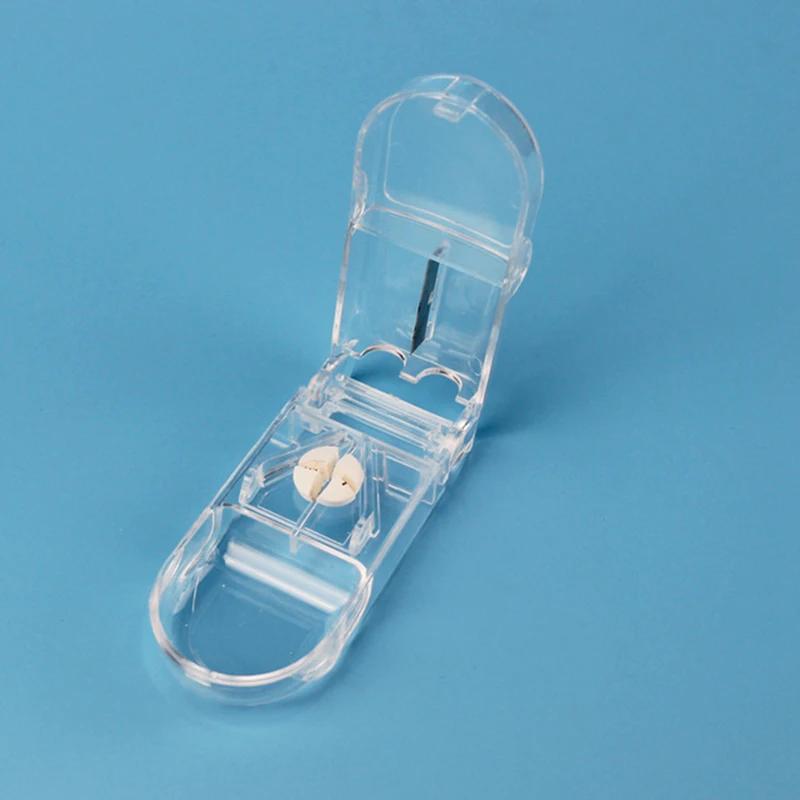 

1 шт., медицинский резак для таблеток, коробка для хранения таблеток, разделитель лекарств, резак для таблеток, разделитель для хранения, чехол для хранения медицинских таблеток, аптечка 1pc прозрачный