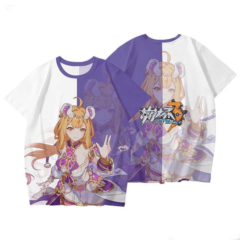 Games Honkai Impact 3rd T-shirts 3D Print Kid Anime Tee Men Women Short Sleeve O-Neck T Shirt Harajuku Cosplay Y2k Tops Clothing