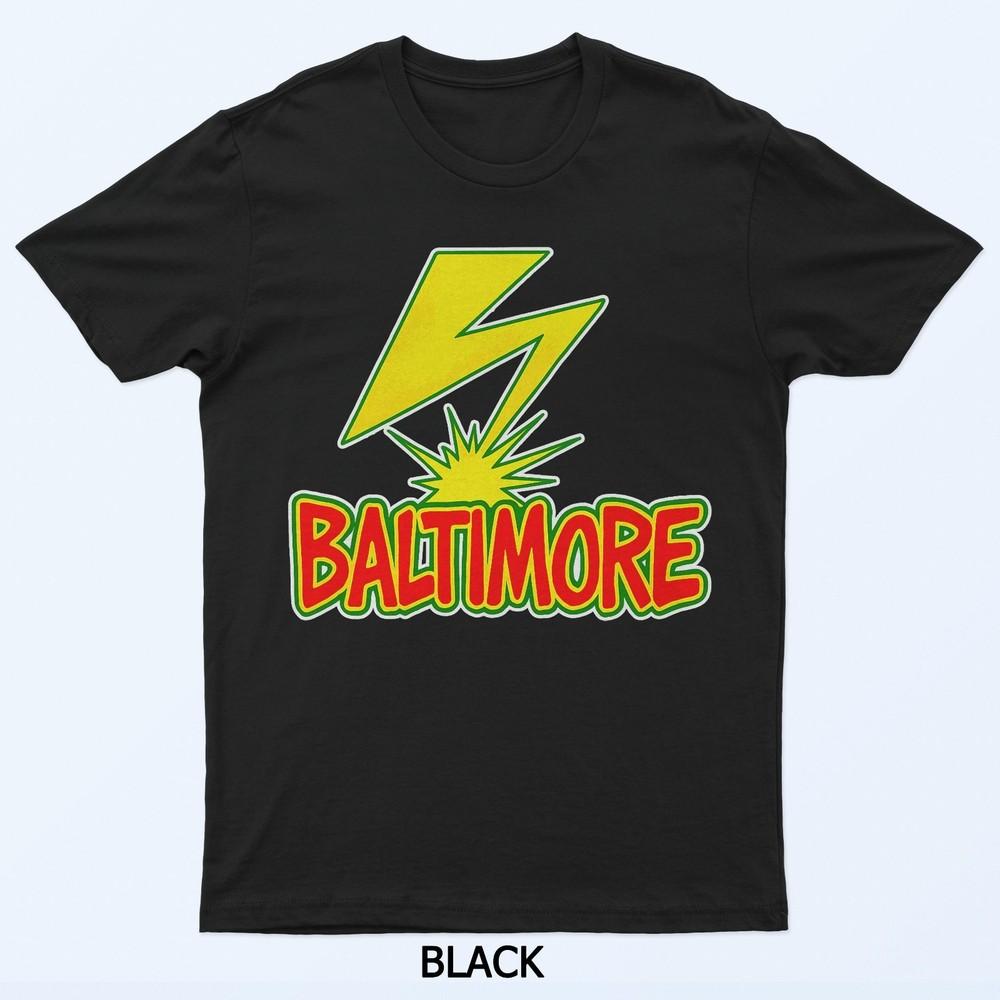 

Baltimore Lightning Punk Colorful Rasta Design Maryland T-Shirt L