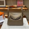 2026 new first-layer cowhide tc cowhide 19cm mini lindy bag crossbody leather medicine bag genuine leather women's bag