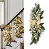 Christmas Staircase Decoration Cordless 60x30cm PVC Exquisite   Stairway   for Table Wall