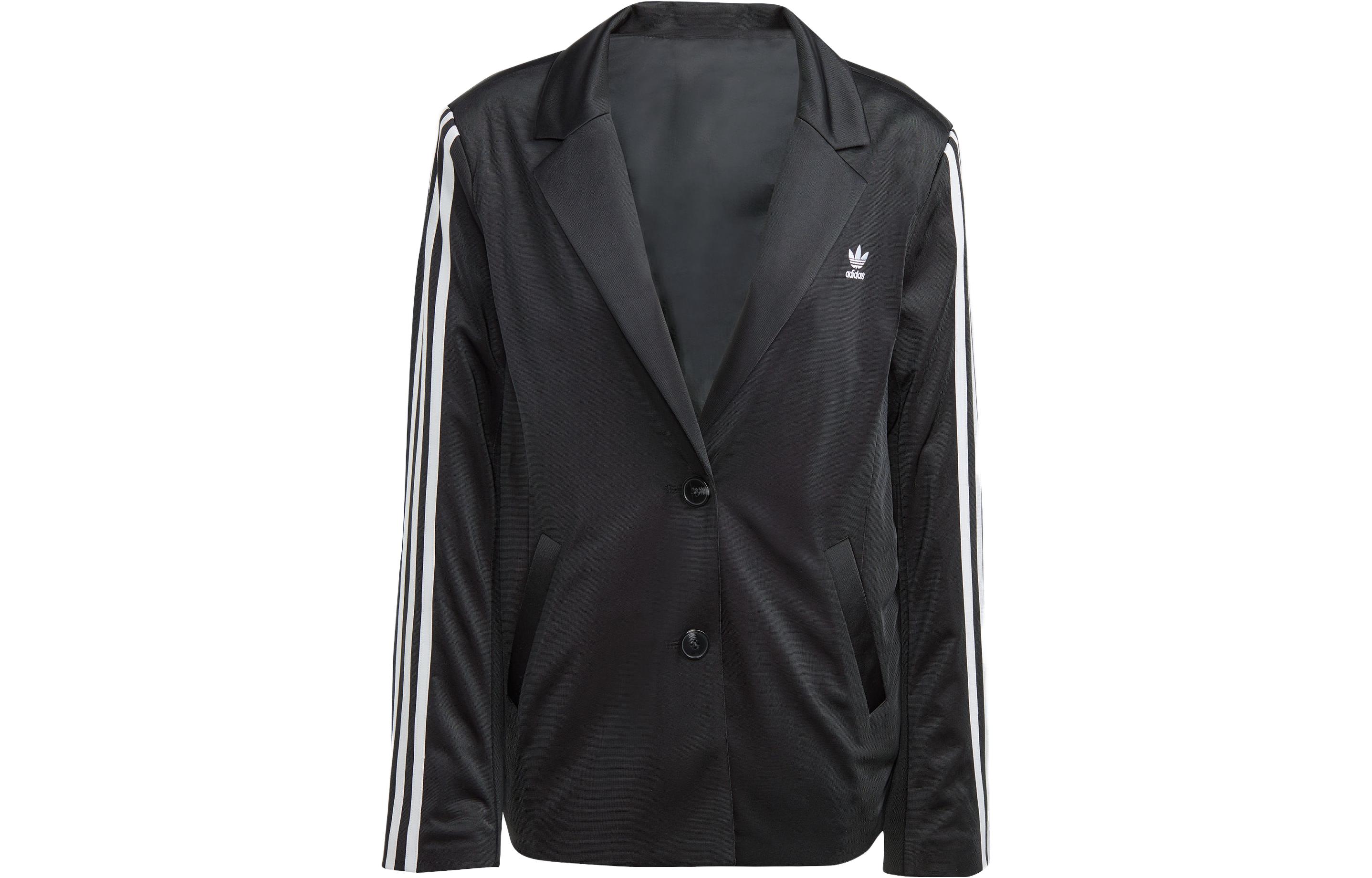 Adidas Logo-embroidered Striped Blazer IK0440 32