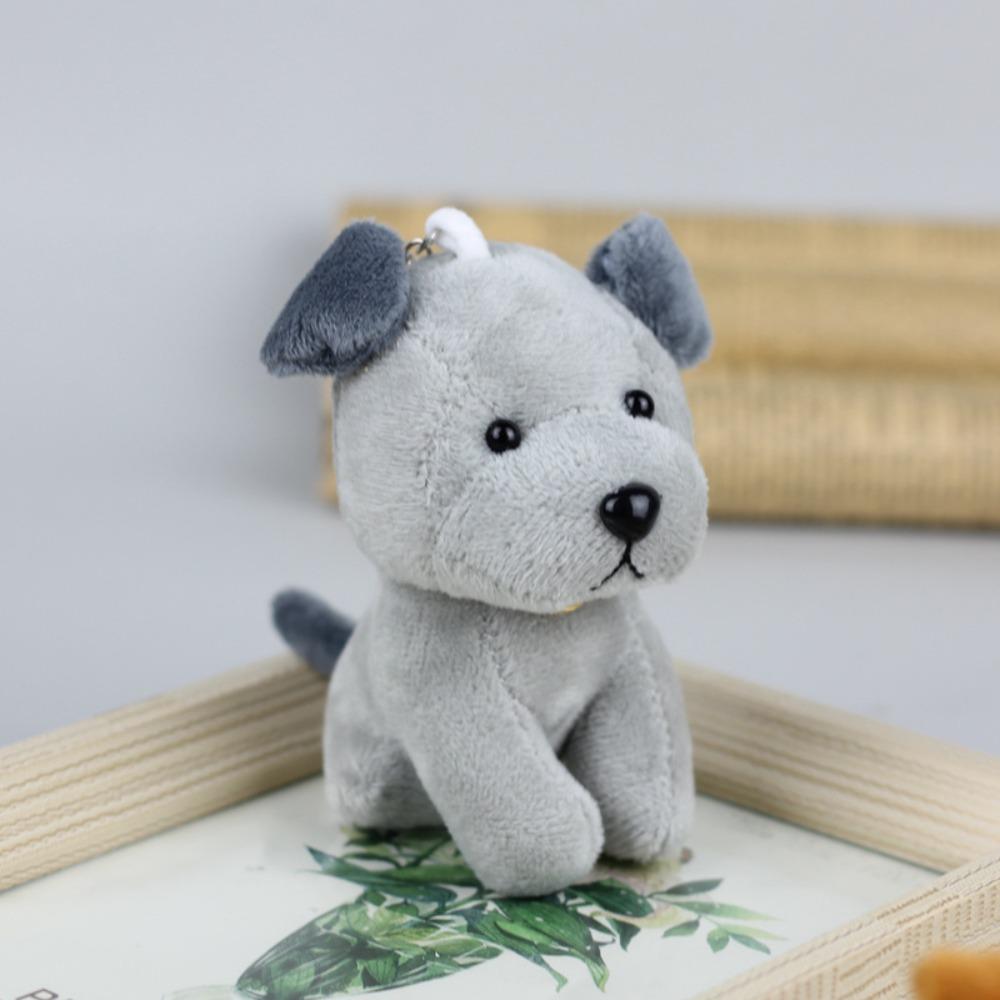 Plush Doll Cartoon Wolf Dog Keychain Wolfhound Wolf Dog Stuffed Doll Key Ring Kid Gifts