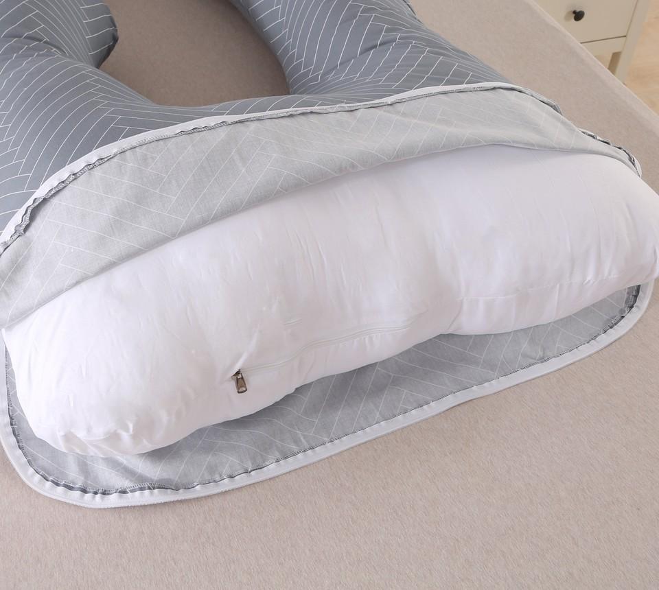 J-Shape Side Sleeper Pillow Pregnancy Pillow Positioning Pillow Nursing Pillow