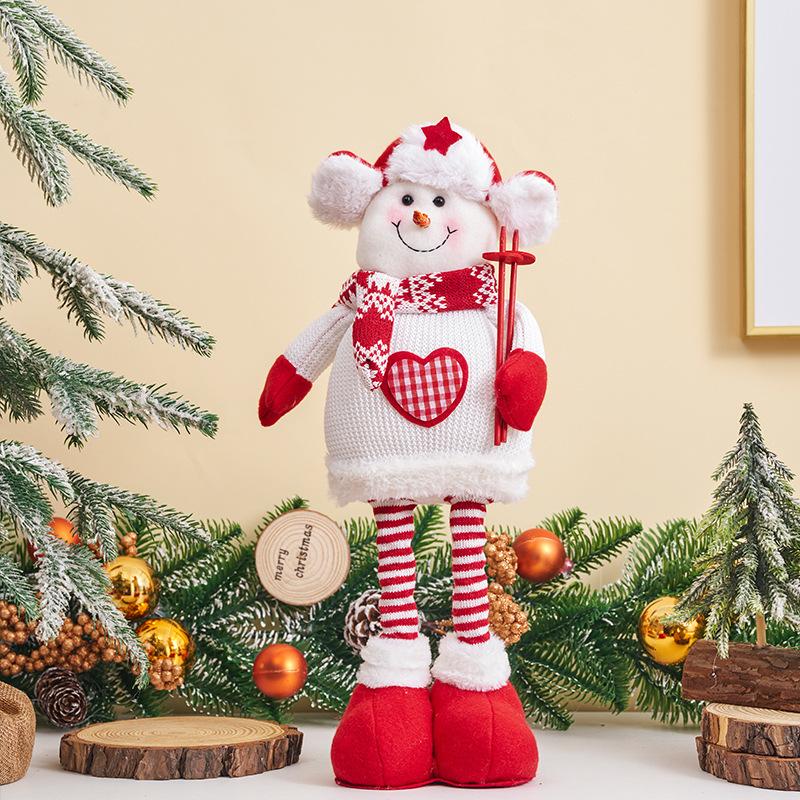 Big Santa Claus Snowman Elk Plush Doll Children Xmas Gift Xmas Tree Ornaments Merry Christmas Home New Year Party Decorations