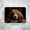 1Pcs Brown Bear Paw Print Car Trunk Mat with Anti Slip Cargo Liner Waterproof Rear Storage Protector Floor Mat for SUV Sedan Veh