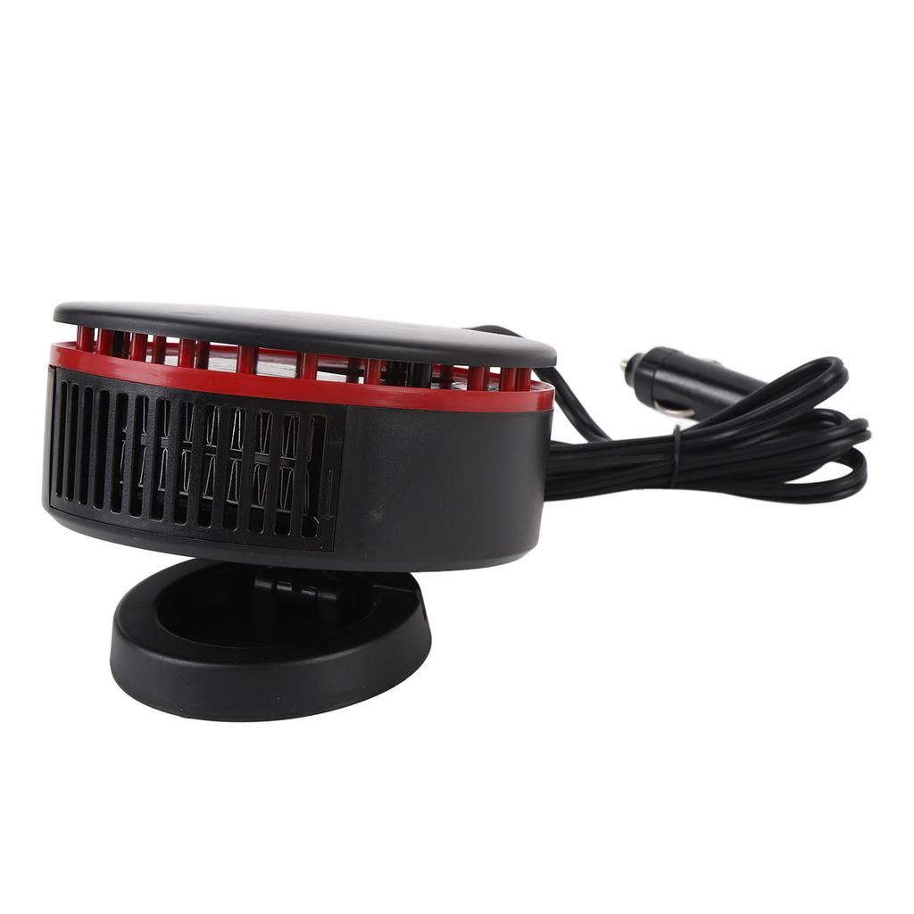 Car Heater 12V 360 Degrees Rotatable Easy To Install Windscreen Defroster Defogger for Driving Black Red