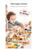 Wooden Animal & Fruit Beaded Blocks Educational Toy for 3-Year-Olds