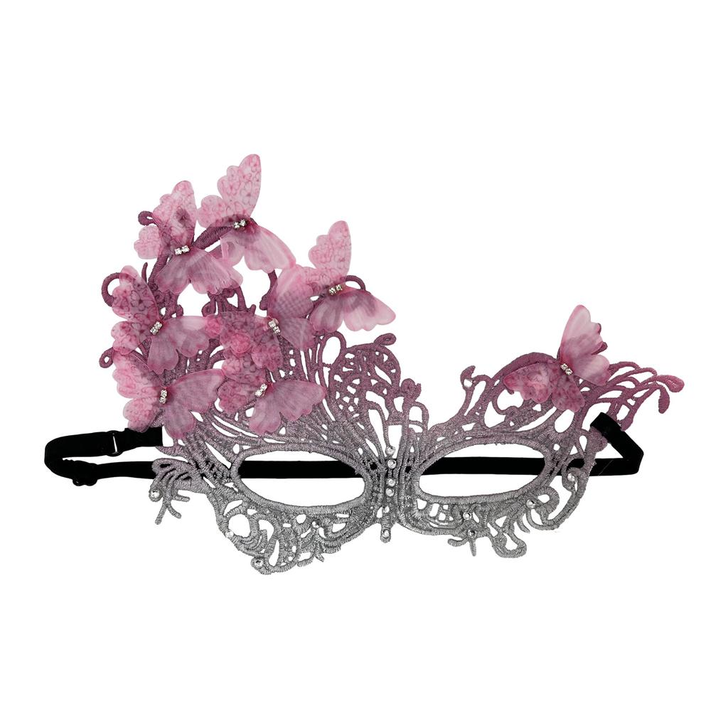 Gradient Butterfly Masquerade Mask 2026 Sexy Lace Half Face Rhinestone Cosplay Mask For Performance Party Prom Wedding Decors