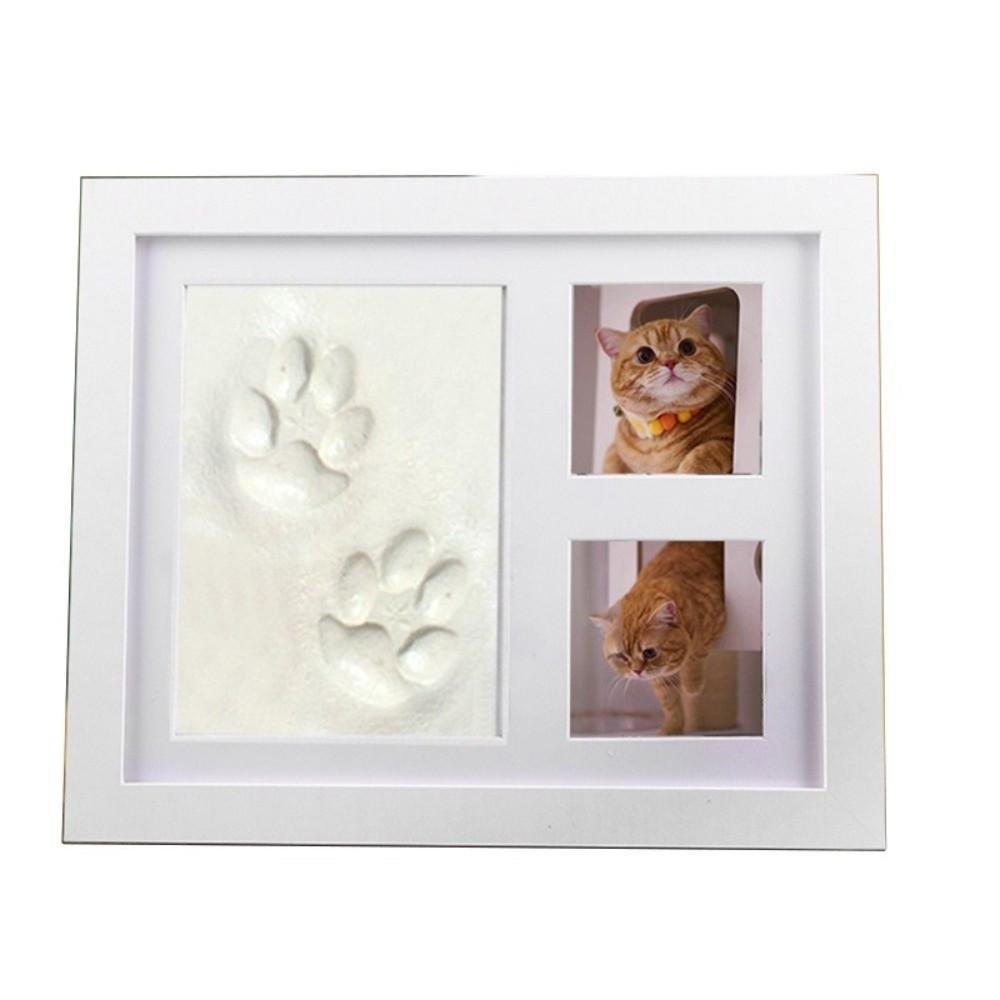 Presente Memorial para Animal de Estimação Kit DIY de Impressão de Pata de Animal de Estimação Molde de Argila Lembrança de Impressão de Pata Porta-Retrato Pet