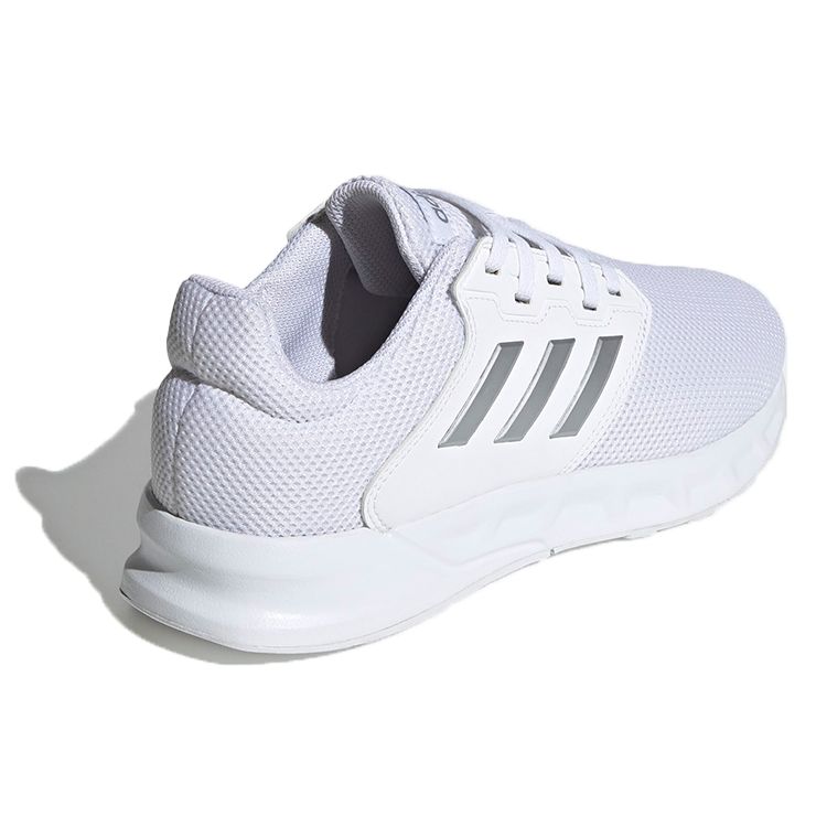 Adidas Neo Show The Way Comfortable Mesh Shock Absorbing Non-Slip Breathable Low-Top Running Shoes Women Running Shoes White Gray FX3748