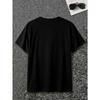 European Size Men's Summer Tops Casual Short Sleeve T Shirt Peace Graphic Print Streetwear Style Breathable Lightweight | Men's Casual Top