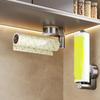 Wall Mounted Cling Film Storage Rack No-punching Paper Roll Holder Roll Paper Dispenser  RV Use