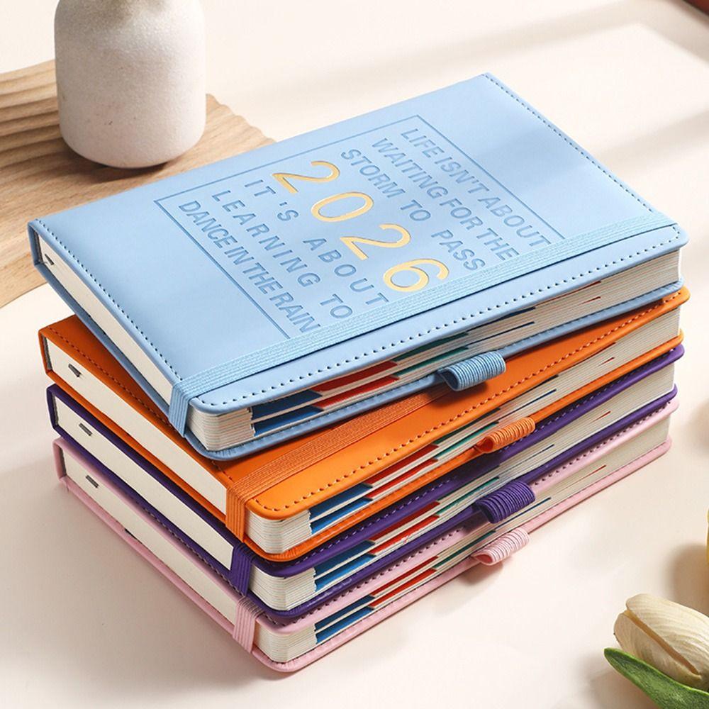12 Months A5 Agenda Planning Notebook Wear-resistant 365 Days Efficiency Notebook Business