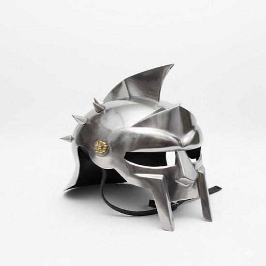 Medieval Gladiator Helmet Steel Roman Helmet with Spikes