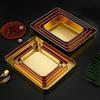 Stainless Steel Cake Tray Gold Silver Storage Tray Versatile Multi-sizes Tray  For Refrigerators