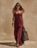 2026 Summer Casual Solid Color Slit Camisole Dress for Women - European and American Fashion