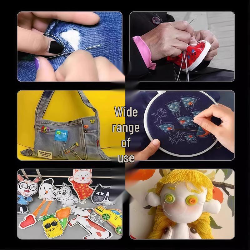 34-Piece Large Eye Needle Set for Hand Sewing and Embroidery