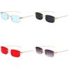 Leopard Head Frameless Sunglasses With Uv400 Protection For Fashionable Outdoor Wear