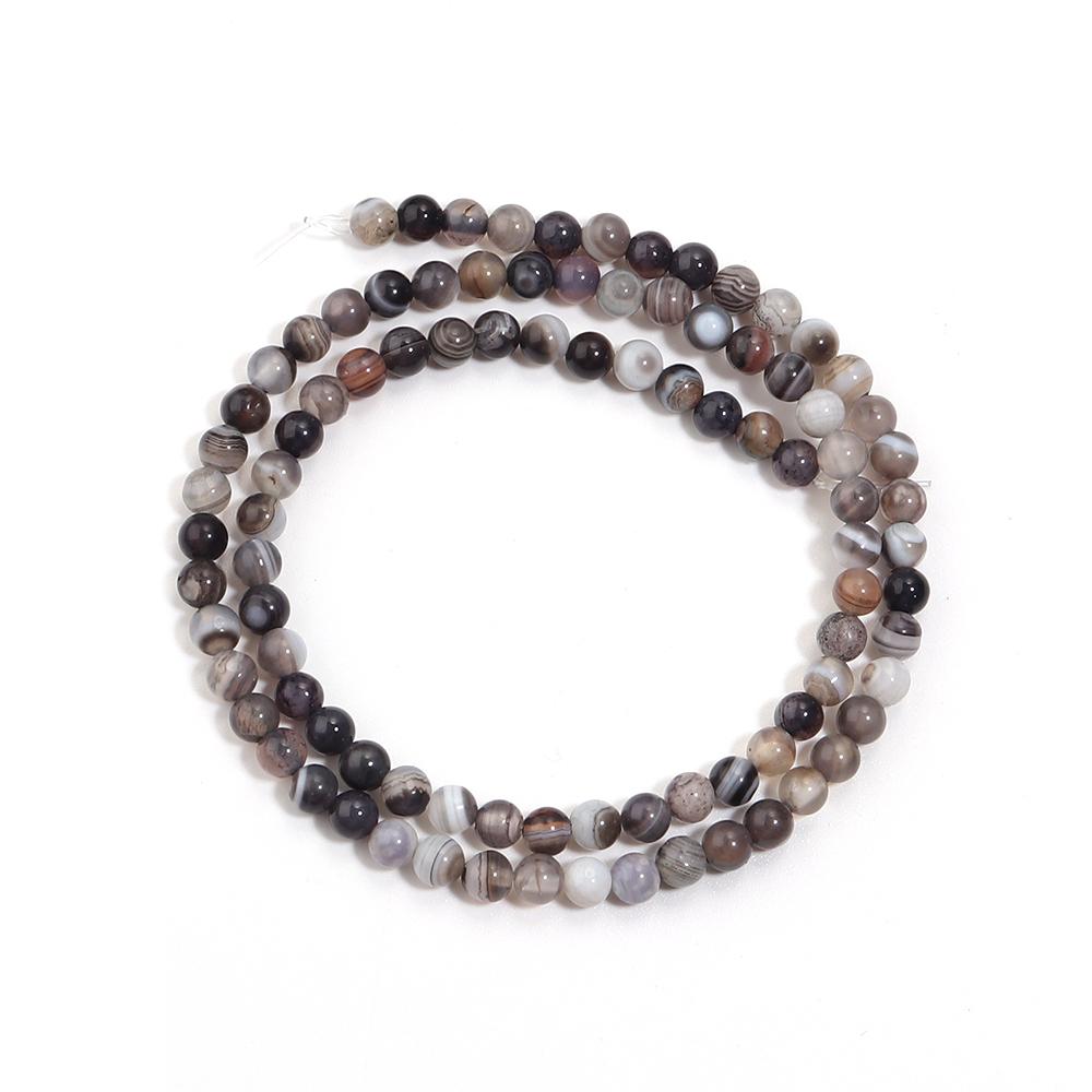 Natural Stone Beads 4 6 8 10mm Persian Gulf Agate Stone Round Loose Beads For Jewelry Making DIY Bracelets Necklace Accessories